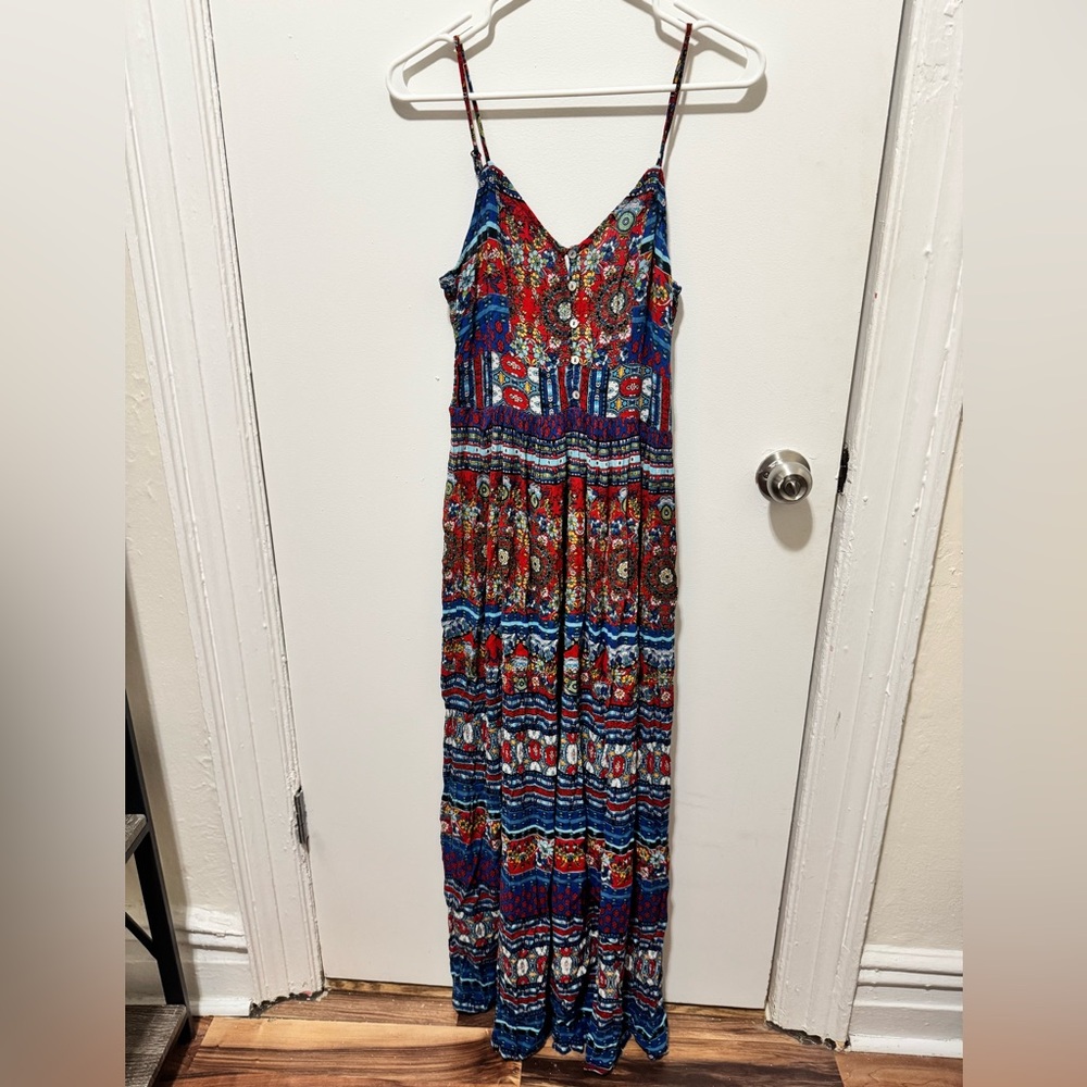 Patrons of Peace Bohemian Multicolor Maxi Dress